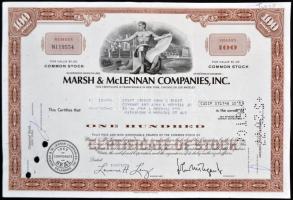Amerikai Egyesült Államok/Delaware 1976. "Marsh & McLennan Companies, Inc." részvényel...