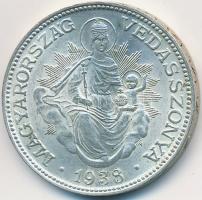 1938. 2P Ag "Madonna" T:1- Unger: 1511., Adamo P7.