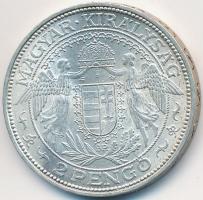 1937. 2P Ag "Madonna" T:1-,2
Adamo P7