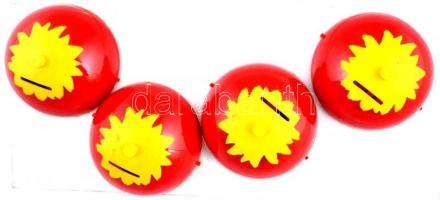 Vegyes magyar és külföldi fémpénz tétel kb. 0,5kg-os súlyban, üveglapra ragasztott malacperselyekben T:vegyes