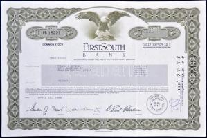 Amerikai Egyesült Államok 1983-1996. 6xklf részvény, közte Virginia 1994. "First Virginia Banks...