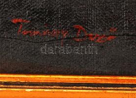 Tormássy jelzéssel: Zöldséges csendélet. Olaj, karton, keretben, 42×50 cm