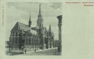 Budapest I. Mátyás templom, Divald (vágott / cut)