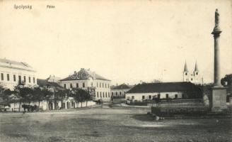 Ipolyság, Fő tér, kiadja Neumann / main square (fl)