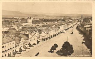 Eperjes, Fő utca, Cattarino Sándor üzlete / main street, shops