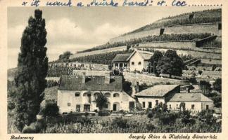 Badacsony, Szegedy Rózsa és Kisfaludy Sándor ház