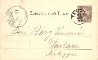 Tenke, Református templom; kiadja Lévy Dávid / Calvinist church