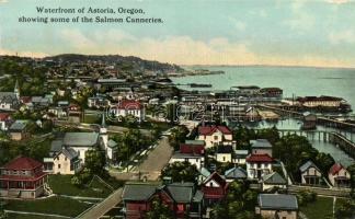 Astoria, Oregon, waterfront, Salmon Canneries (fa)