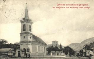 Torockószentgyörgy, Református templom, báró Toroczkóy Victor kastélya (Rb)