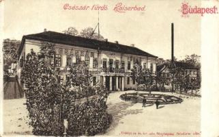 Budapest II. Császár fürdő litho (EK)