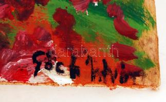 Goch jelzéssel: Park részlet. Olaj, fa lemez, 29×44 cm