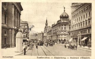 Budapest VII. Erzsébet körút, villamos (EK)