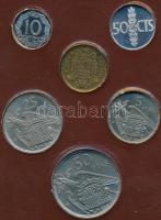 Spanyolország 1957-1966. 10c-50P "75" 6xklf db barna műbortokos szettben T:1,PP
Spain 1957...