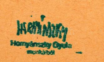 Hornyánszky hagyatéki pecséttel: 5 db grafika, klf méretben, szén-ceruza, papír