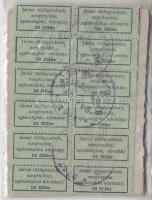 1926. "Somogy vármegye Szabadhídvég - Járási tüdőgondozó, szegényház, egészségház, adomány 10f" adománybélyeg 12-es tömbben T:II