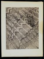 Gy. Szabó Béla (1905-1985):  Dante és Beatrice II. Fametszet, papír, jelzett dúcon, 32×26 cm