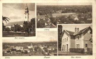 Pacsér, MÁV vasútállomás, Református templom / railway station, Calvinist church (EK)