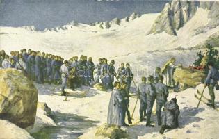 WWI K.u.K. II. Territorial Infantry's victory in 1915, Kriegsfürsorgeamt Kriegshilfsbüro Nr. 592. artist signed (EB)