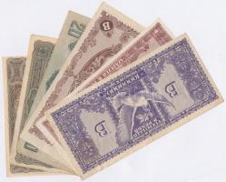 1920. 10K + 20K + 1944. 20P "A Vörös Hadsereg Parancsnoksága" + 1946. 10.000BP + 100.000BP...