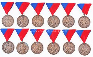 1964. "Munkásőr" 12db kitüntetés mellszalagon T:1,1- NMK 708