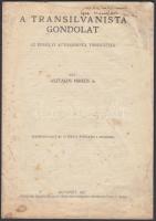 1927 Bp., A transilvanista gondolat, Az erdélyi autonomista törekvések, írta dr. Asztalos Miklós(dedikált!), különlenyomat az Új Élet II. évfolyam 1. számából, 9p,