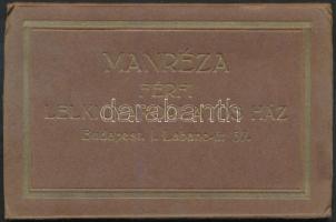 cca 1920 Manréza lelkigyakorlatos ház 20 képet tartlmazó leporello + meghívó
