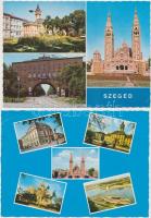 Kb. 300 db MODERN magyar városképes lap és grafikai motívumlap; több Szeged, Balaton, Budapest; virá...
