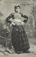 Mohammedan woman from Scutari, folklore