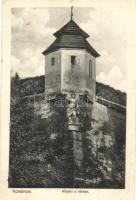 Komárom, Kőszűz a várban; kiadja Spitzer Sándor / statue on the castle