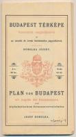 Budapest fő- és Székesváros legújabb térképe 1896. Kiadja Eggenberger. Rajzolta Homolka József. Hátoldalon Budapesti utczák és terek betürendes jegyzéke. 80x62cm Reprint kiadás.