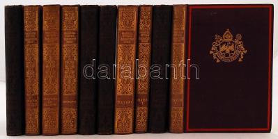 Prohászka Ottokár Összegyűjtött munkái I., III., IV., V., VIII., X., XI., XII., XIII. és XVI. kötete: Isten és a világ. Missziós levelek; Föld és ég. Kutatások a geológia és theológia érintkező pontjai körül. 1-2. köt.; A diadalmas világnézet; Magasságok felé; Korunk lelke; Kultúra és terror. A társadalmi kérdés; Ünnepnapok. Emlékezések; Élet igéi. Beszédek; Utak és állomások. Bp., 1927-1928, Szent István Társulat. Kopottas gerincű, aranyozott vászonkötésben, kötetenként változó, de nagyrészt jó állapotban.