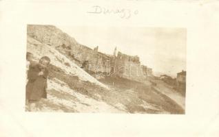 Durres, Durazzo; castle, child, photo