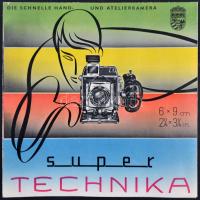 cca 1960 Linhof Die Schnelle Hand-und Atelierkamera reklámfüzete / cca 1960 Linhof Die Schnelle Hand-und Atelierkamera brochure