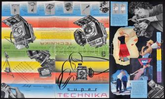 cca 1960 Linhof Die Schnelle Hand-und Atelierkamera reklámfüzete /
cca 1960 Linhof Die Schnelle Hand...