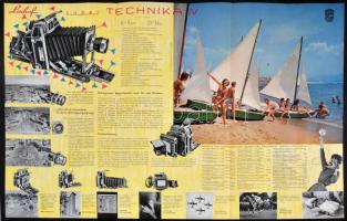 cca 1960 Linhof Die Schnelle Hand-und Atelierkamera reklámfüzete /
cca 1960 Linhof Die Schnelle Hand...
