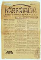 1942 Beregszász, A Kárpátalja című újság május 3-i száma