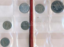 33db vegyes magyar és külföldi fémpénz albumba rendezve T:vegyes