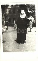 Jajce, muslim woman, Schwarz foto