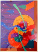 Ludwig Németh Gábor (1961-2009): Buék 1998. Ofszet, papír, jelzett, 67×48 cm