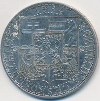 Csehszlovákia 1934. 20K Ag "Ipar, mezőgazdaság, üzlet" T:2,2-
Czechoslovakia 1934. 20 Koru...