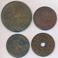 Hollandia 1890. 2 1/2c Br + Holland Kelet-India 1920. 1c Br + 1945D 1c Br + 2 1/2c Br T:2,2-,3
Nethe...