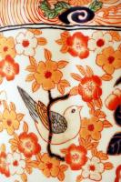 United Wilson imari mintás váza, kézzel festett, jelzett, hibátlan, m:36 cm