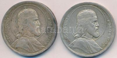 1938. 5P Ag "Szent István" (2x) T:2
Adamo P8.1