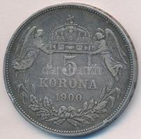1900. 5K Ag "Ferenc József" T:2-,3 Adamo K7