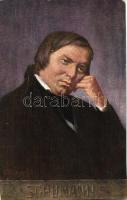 Schumann, B.K.W.I. Serie 874/2. artist signed, Schumann, B.K.W.I. Serie 874/2., művész aláírásával