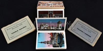 1929 Sevilla and Barcelona Expositions - 3 postcard bookles, altogether 46 cards