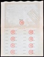 Franciaország/Párizs 1907. "Gyarmati Bank és Közmunka Társaság" részvénye 100Fr-ról, szelv...