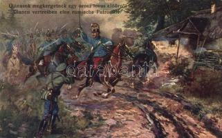 Ulánusok megkergetnek egy orosz lovas előőrsöt / Lancers and Russian soldiers