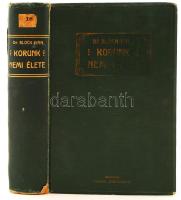 Bloch Iván dr: Korunk nemi élete, tekintettel korunk műveltségére. Bp. 1910, Kostyál Jenő kiadása. Kiadói, aranyozott gerincű és táblájú egészvászon kötésben. Kissé kopottas fedőborítóval.