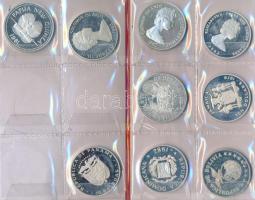 "NEMZETKÖZI GYERMEKÉV" ezüst fémpénz gyűjtemény érmetartó albumba rendezve: Bolívia 1979. ...